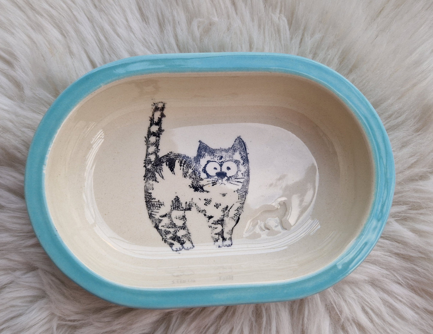 Keramik Schale für Surefeed mit Farbrand "Finns großer Augenblick"