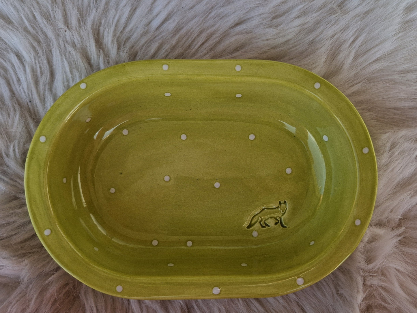 Keramik Schale für Surefeed gepunktet