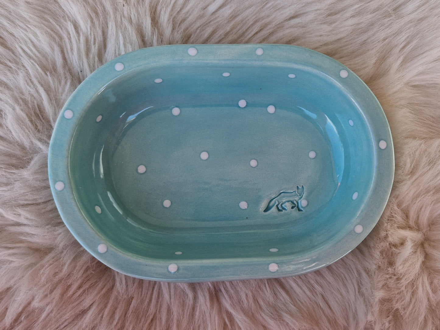 Keramik Schale für Surefeed gepunktet