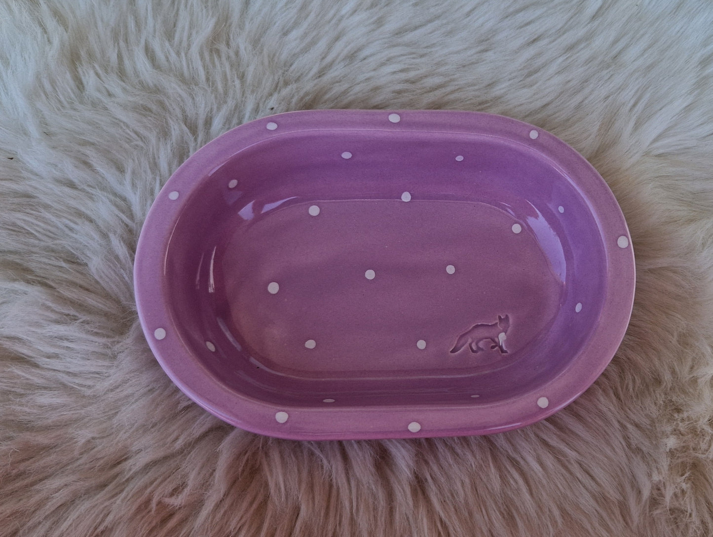 Keramik Schale für Surefeed gepunktet