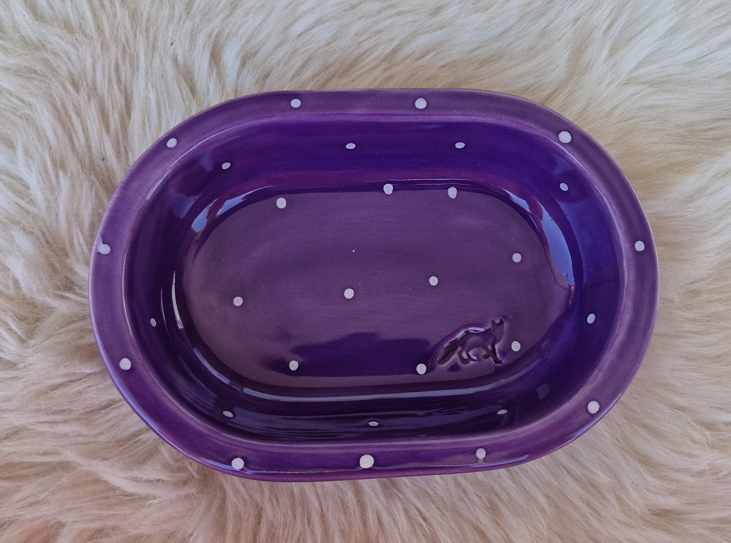 Keramik Schale für Surefeed gepunktet