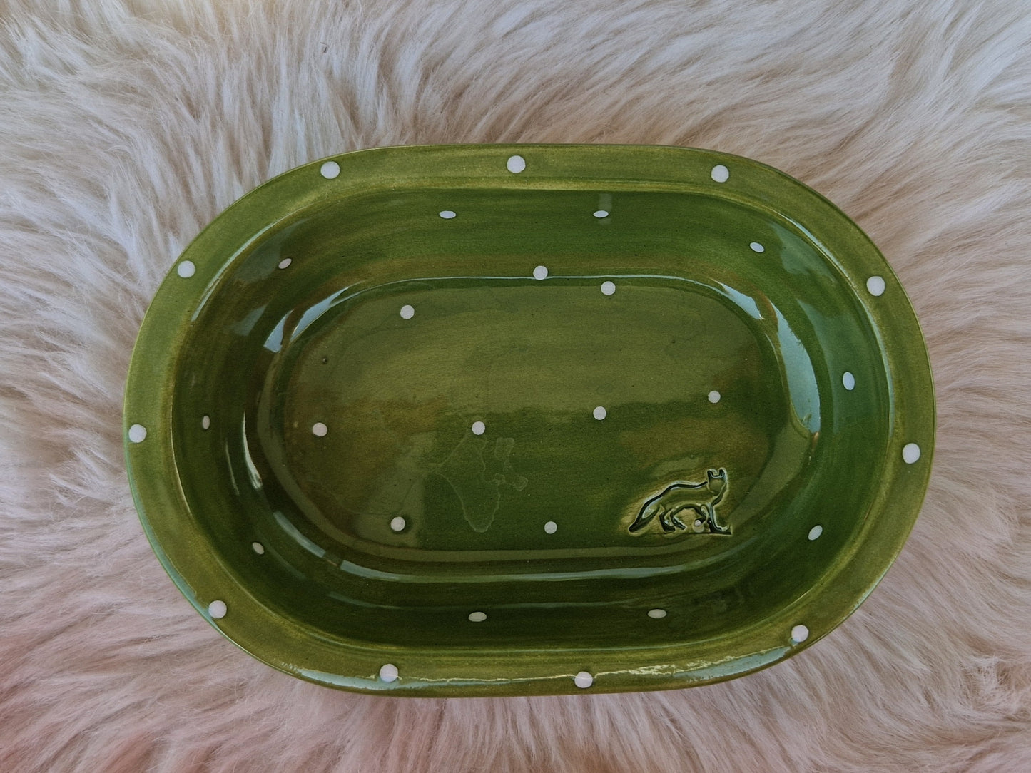 Keramik Schale für Surefeed gepunktet