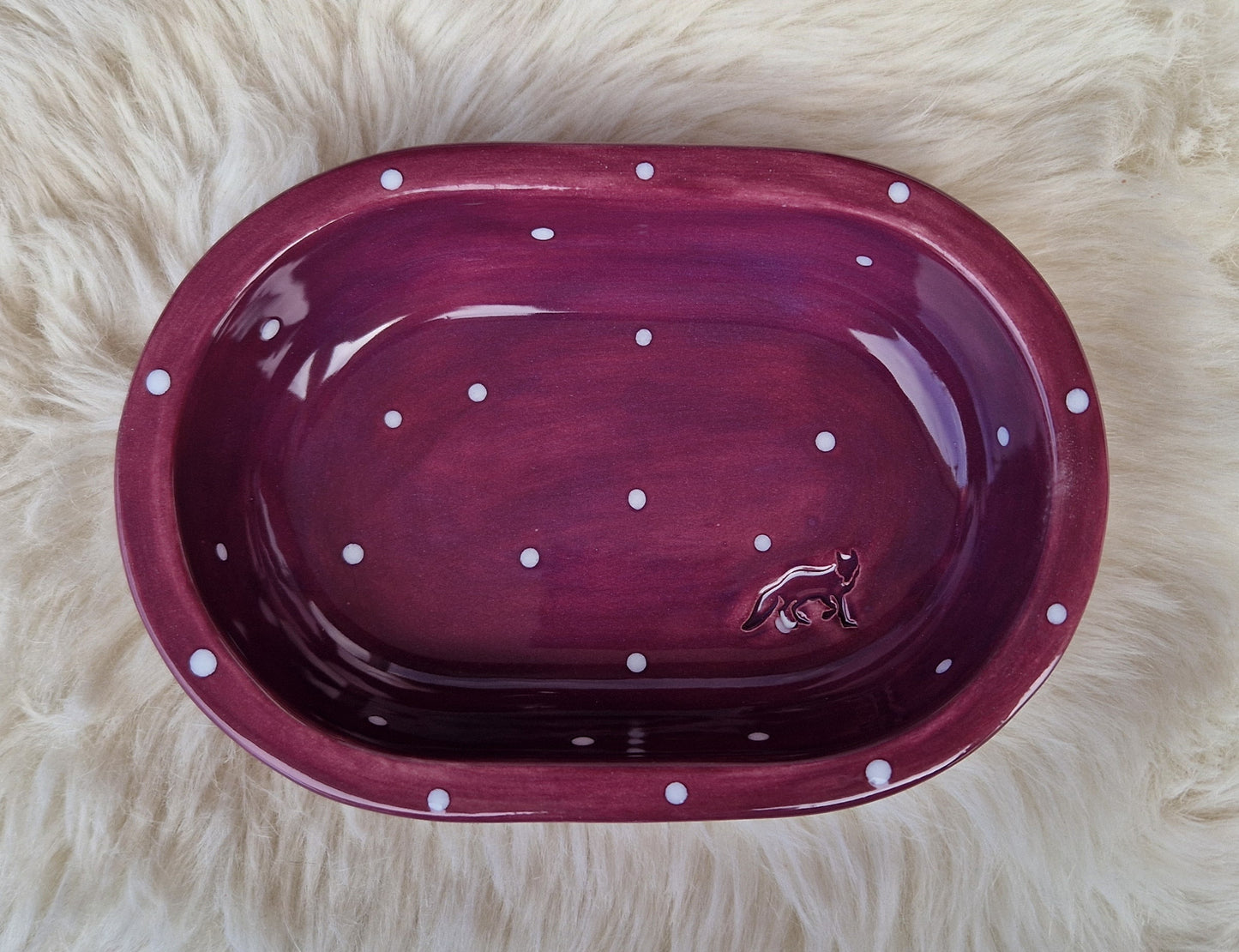 Keramik Schale für Surefeed gepunktet