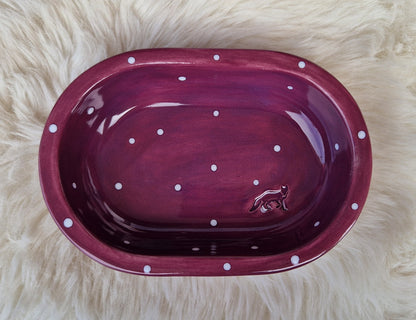 Keramik Schale für Surefeed gepunktet