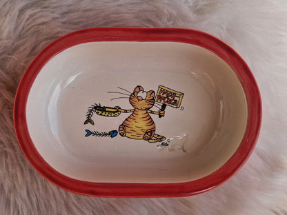 Keramik Schale für Surefeed mit Farbrand und Pucki Nachpfüsch