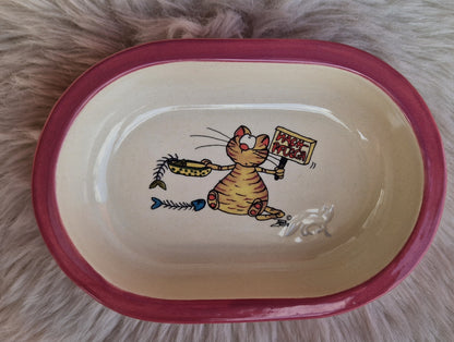 Keramik Schale für Surefeed mit Farbrand und Pucki Nachpfüsch