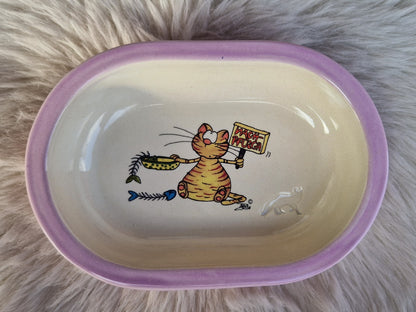 Keramik Schale für Surefeed mit Farbrand und Pucki Nachpfüsch