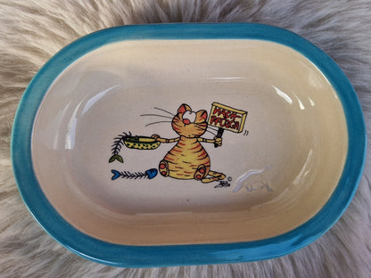 Keramik Schale für Surefeed mit Farbrand und Pucki Nachpfüsch