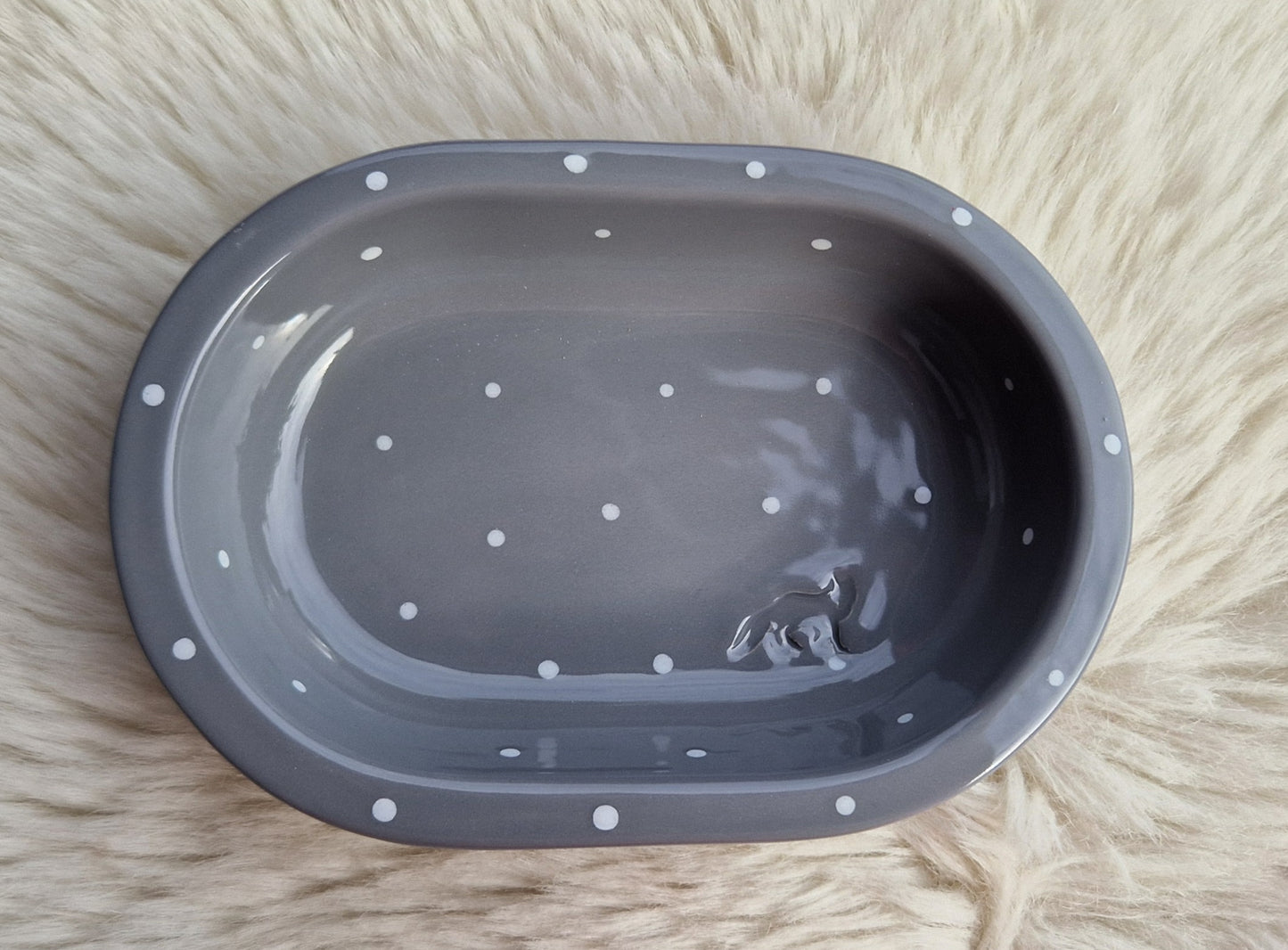 Keramik Schale für Surefeed gepunktet