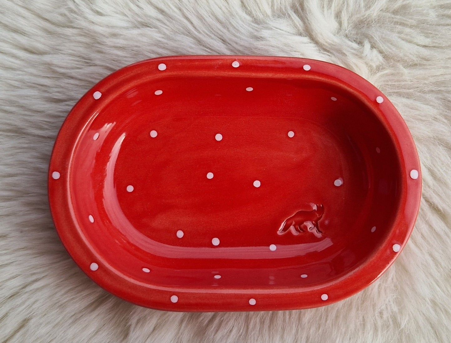 Keramik Schale für Surefeed gepunktet