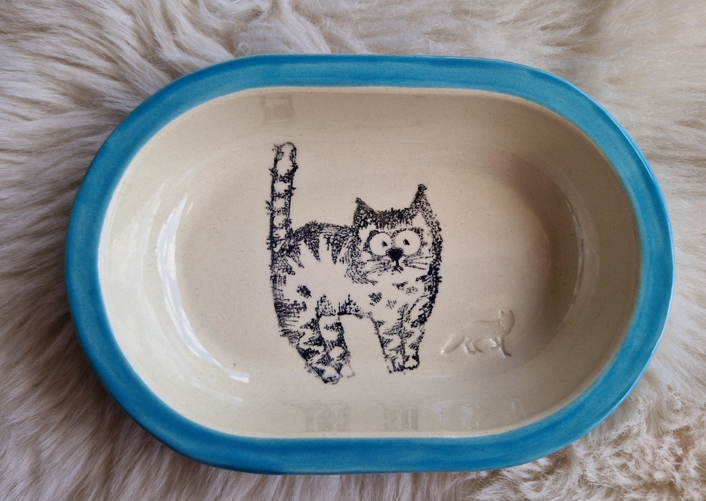 Keramik Schale für Surefeed mit Farbrand "Finns großer Augenblick"