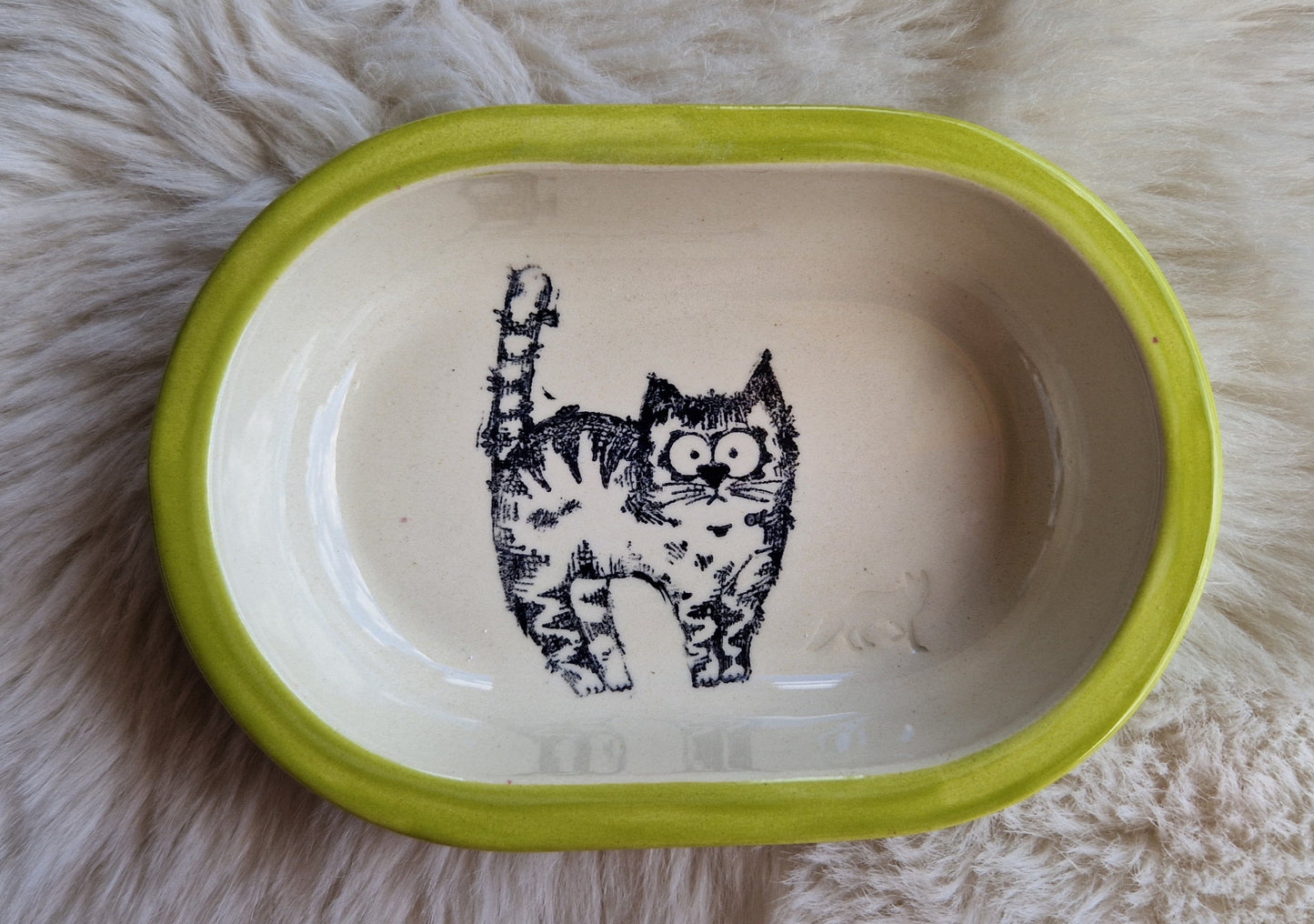 Keramik Schale für Surefeed mit Farbrand "Finns großer Augenblick"