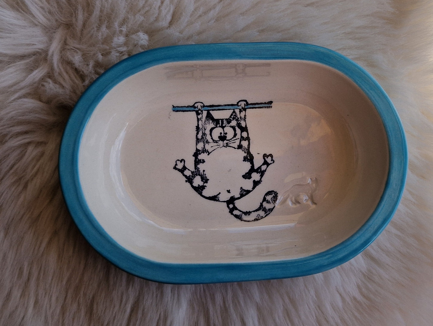 Keramik Schale für Surefeed mit Farbrand "Finn – Die Schwerkraft-Challenge"