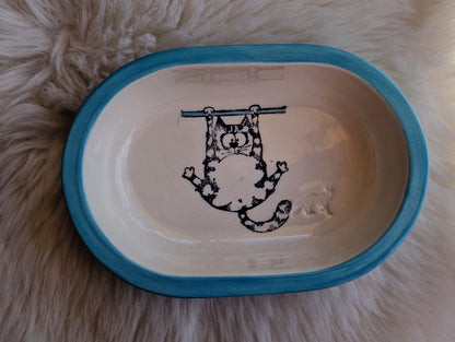 Keramik Schale für Surefeed mit Farbrand "Finn – Die Schwerkraft-Challenge"