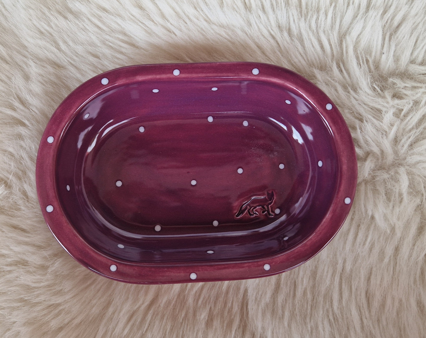 Keramik Schale für Surefeed gepunktet