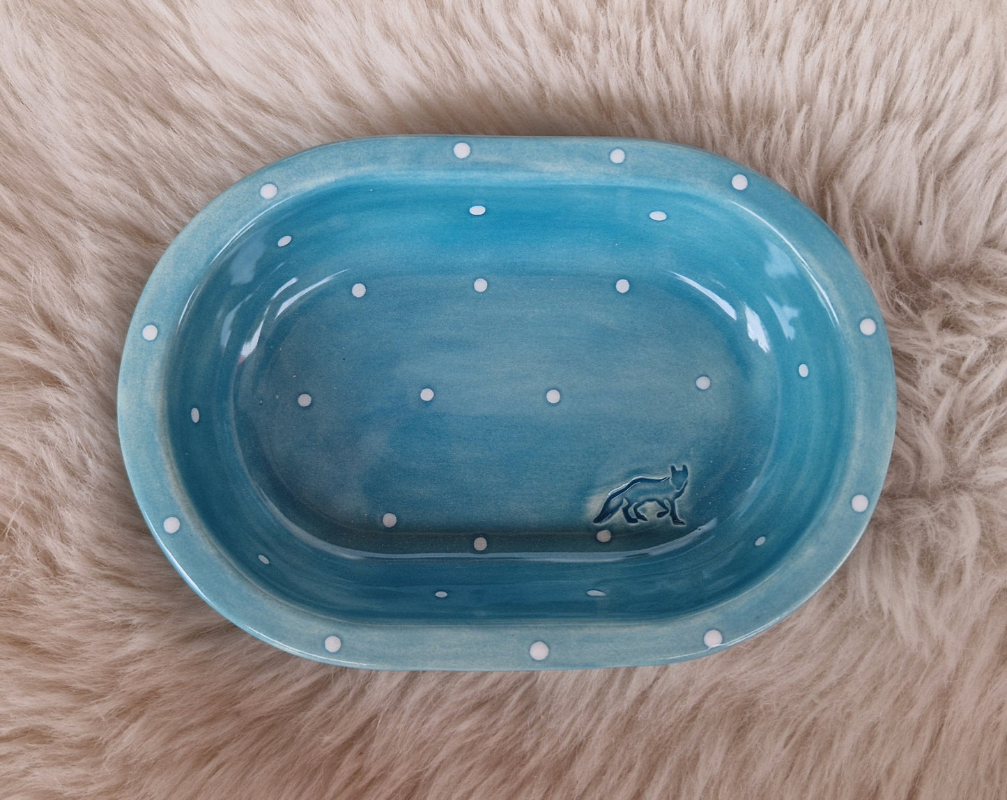 Keramik Schale für Surefeed gepunktet