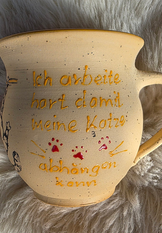 Handgefertigte Katzentassen – liebevoll & einzigartig - 500 ml