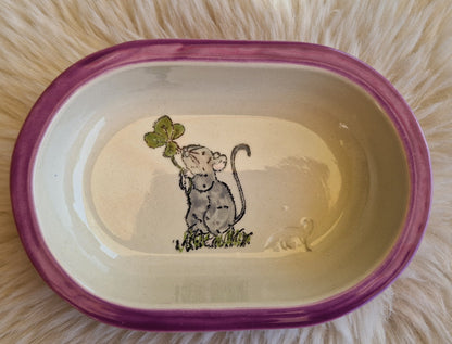 Keramik Schale für Surefeed mit Farbrand und diversen Mausmotiven