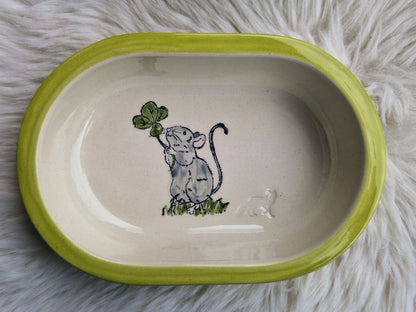 Keramik Schale für Surefeed mit Farbrand und diversen Mausmotiven