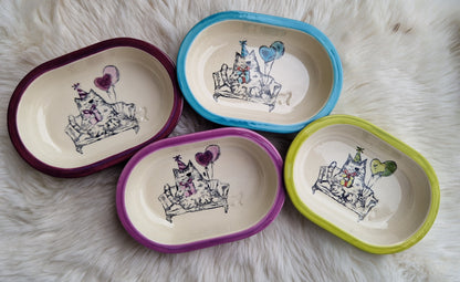 Keramik Schale für Surefeed mit Farbrand "Finn feiert Party"