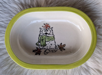 Keramik Schale für Surefeed mit Farbrand "Finn's kuscheliger Herbst"