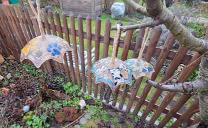 Meisenknödelschirme aus frostfester Keramik