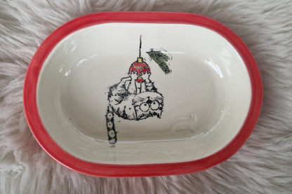 Keramik Schale für Surefeed mit Farbrand "Finn zwischen Kugel und Chaos"