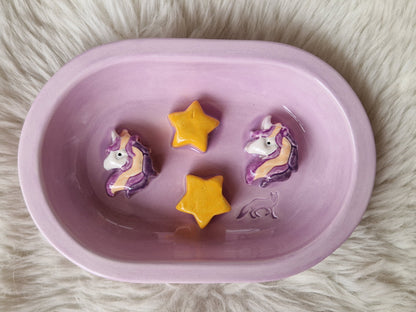 Keramik-Antischlingnapf für Katzen – Landmotive