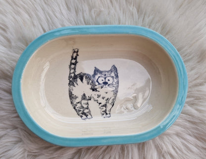 Keramik Schale für Surefeed mit Farbrand "Finns großer Augenblick"