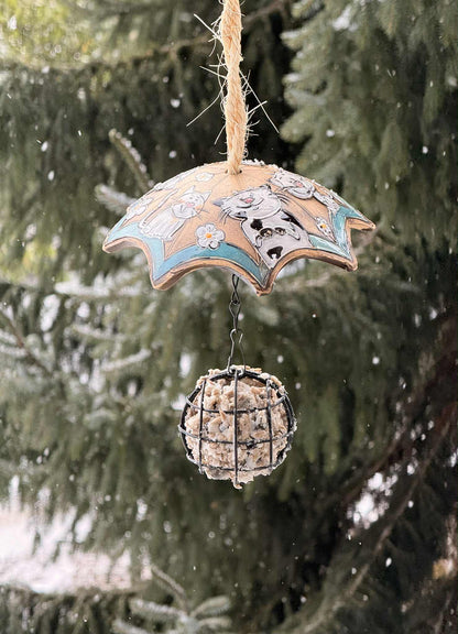 Meisenknödelschirme aus frostfester Keramik