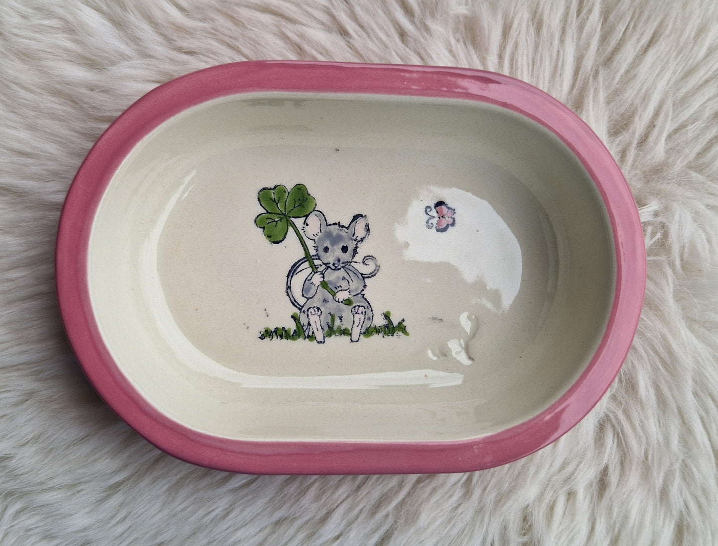 Keramik Schale für Surefeed mit Farbrand und diversen Mausmotiven