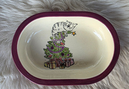 Keramik Schale für Surefeed mit Farbrand "Finn's festliche Kletterpartie"