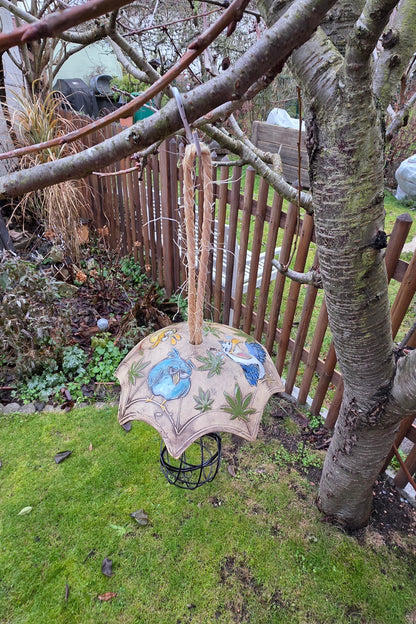 Meisenknödelschirme aus frostfester Keramik