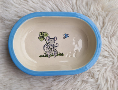 Keramik Schale für Surefeed mit Farbrand und diversen Mausmotiven