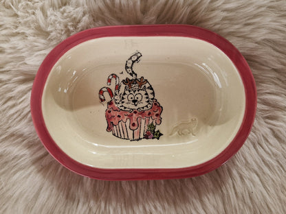 Keramik Schale für Surefeed mit Farbrand "Finn der Weihnachtsmuffin"