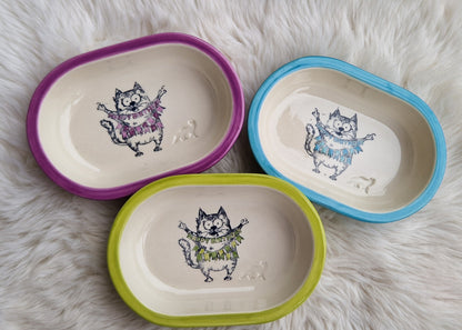 Keramik Schale für Surefeed mit Farbrand "Finn feiert Geburtstag"