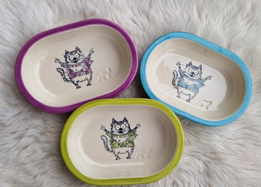 Keramik Schale für Surefeed mit Farbrand "Finn feiert Geburtstag"