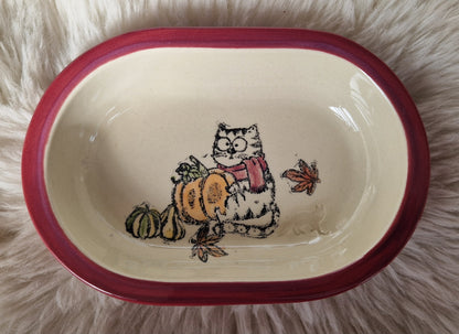 Keramik Schale für Surefeed mit Farbrand "Finn im Kürbisfieber"