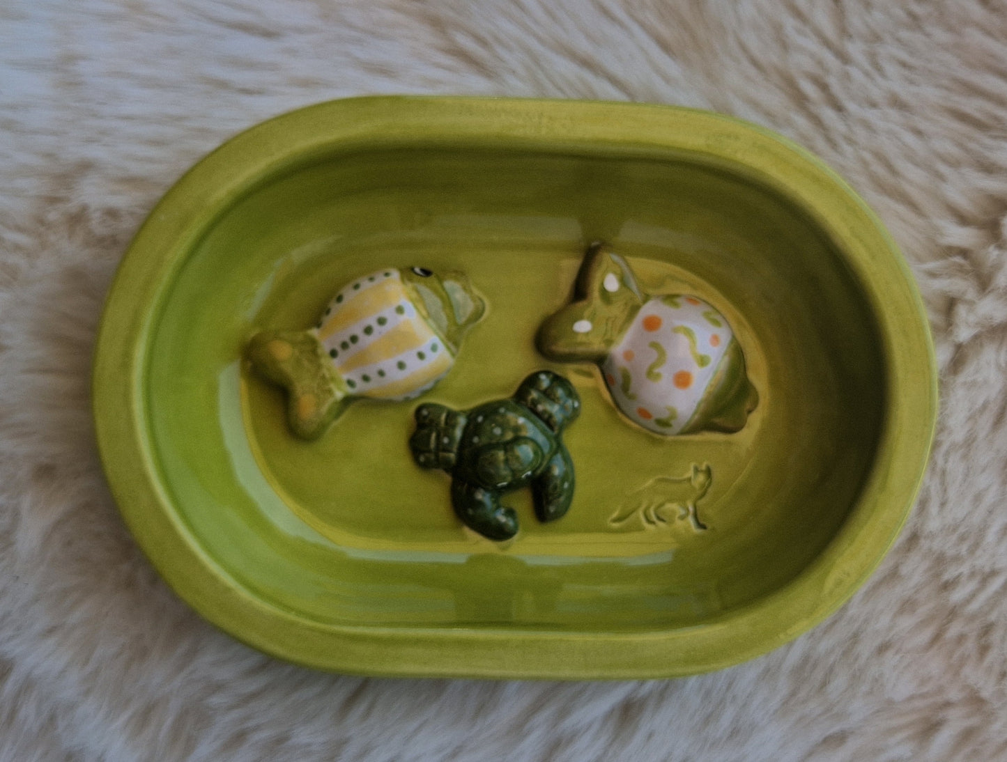 Keramik-Antischlingnapf für Katzen – Meeresbewohner